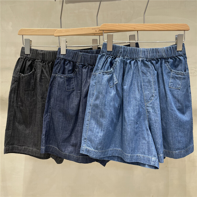 [fabric] elastic waist comfortable Korean casual shorts 862018\l
