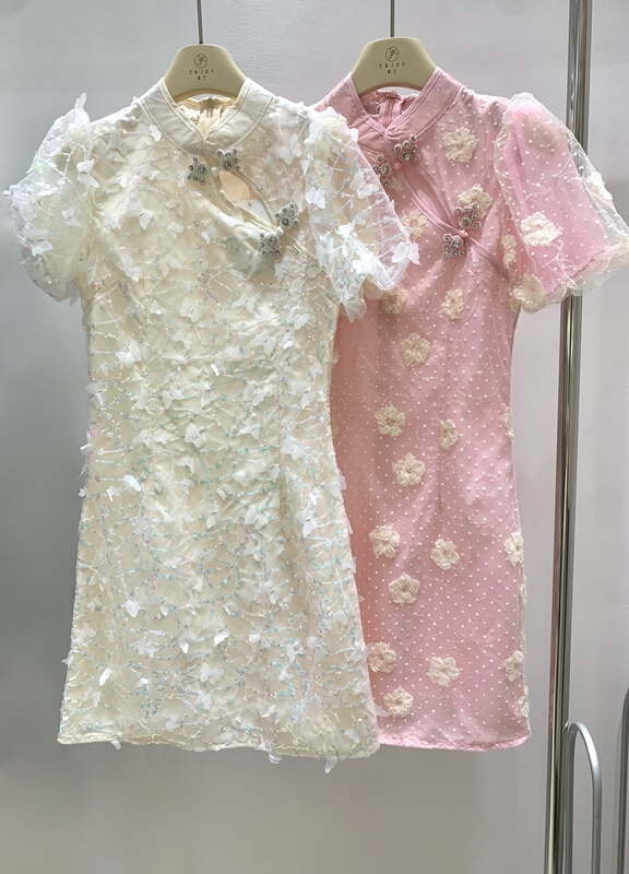 [enjoy · Yueji] online red wind gentle aging thin dress 8932\pcz