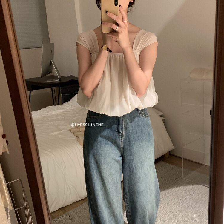 [Imiss] French gentle versatile vest / sling cx7097\lsw