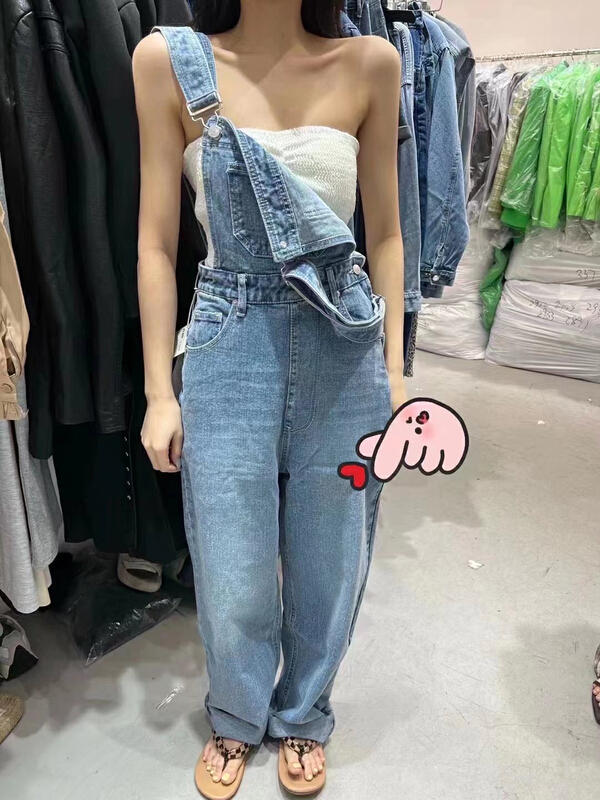 [Lala] Korean age reducing versatile denim suspender ys1-8888\wtt