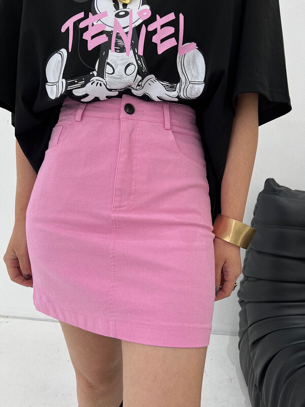 In early summer! [wht] high waist solid color slim skirt (only selling skirt) ys1-4010\wtt