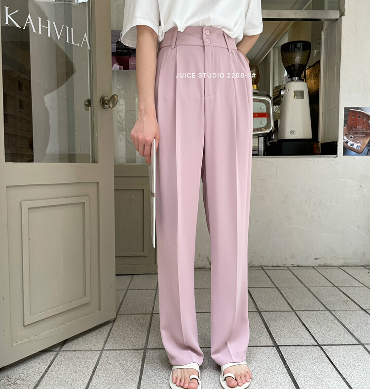 Popular recommendation! [juice] Korean high waist comfortable pants 2208-1\l
