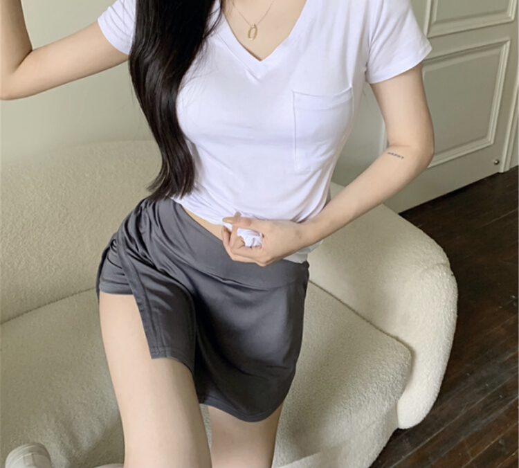 [1to3] casual pocket short sleeve T-shirt z9076\l