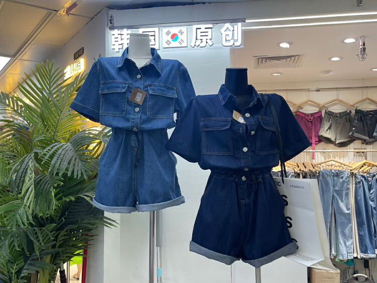 [-5kg] fashion contrast stitch Jumpsuit 1718\ll
