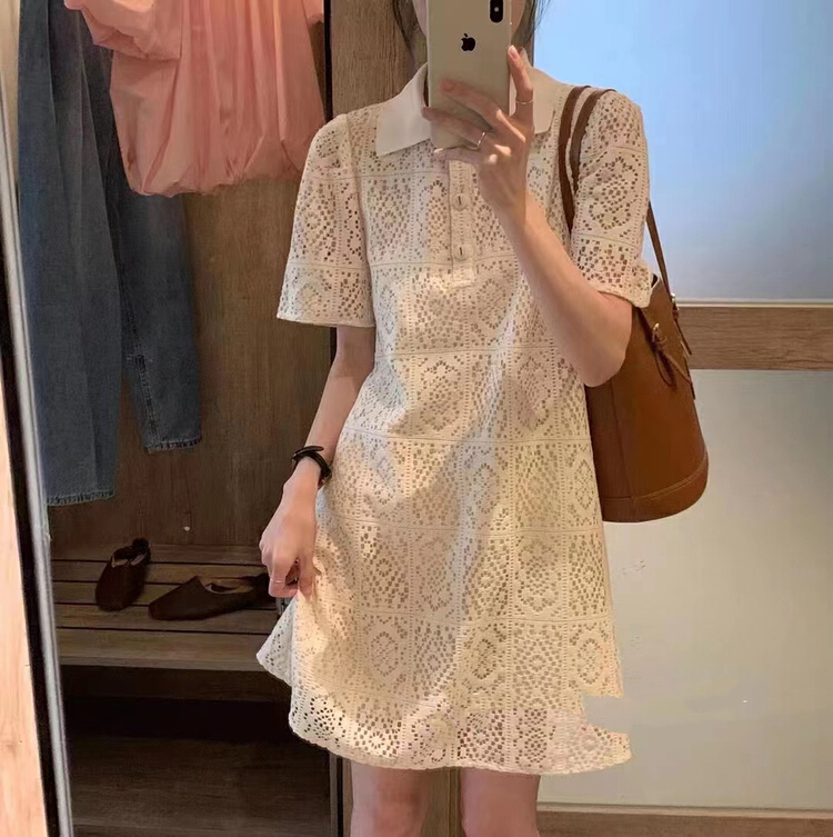 [GL] bubble sleeve lace retro dress 5236\xyy