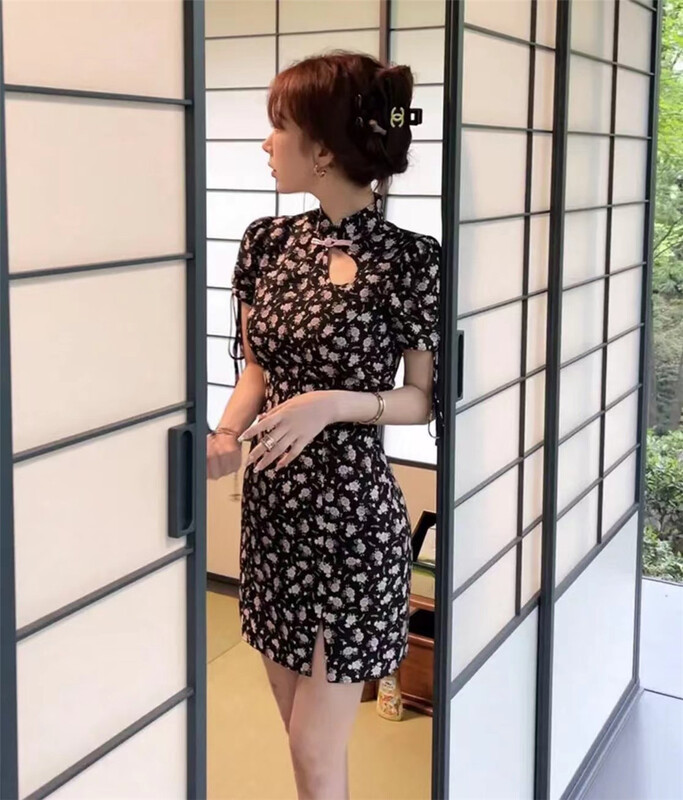 [six] floral sweet Spice Girl Dress 06287\pcz