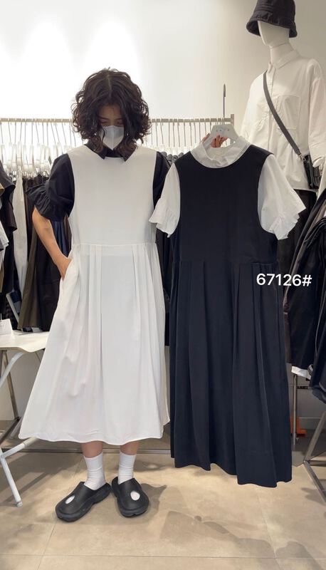 [three and two] lady Pleated Dress ys1-67126\l