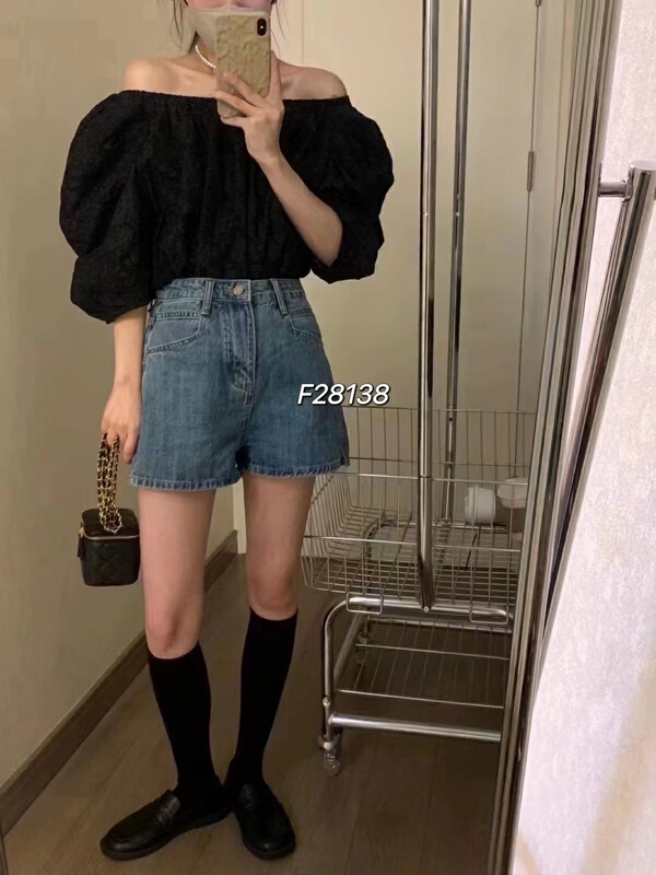 【IU ROOM】韓版百搭休閒牛仔短褲  1238#  XYY