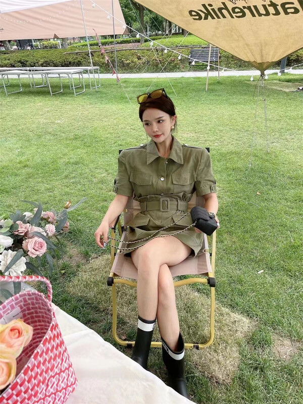 [FC] solid short sleeve shirt + high waist slim skirt set 1139\pcz