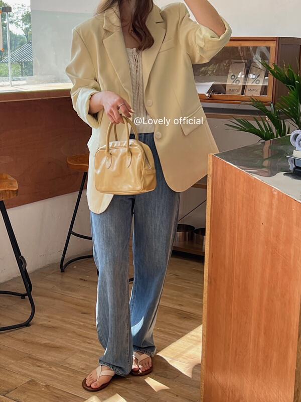 New year in early spring! [love] Korean original loose and versatile suit s0772\hbx
