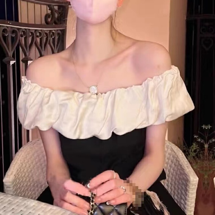 [sauvag] gentle style off shoulder short shirt 2053\zjy