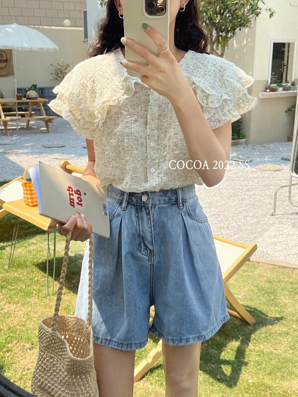 [cocoa] Korean style versatile slim solid casual shorts 3919\l
