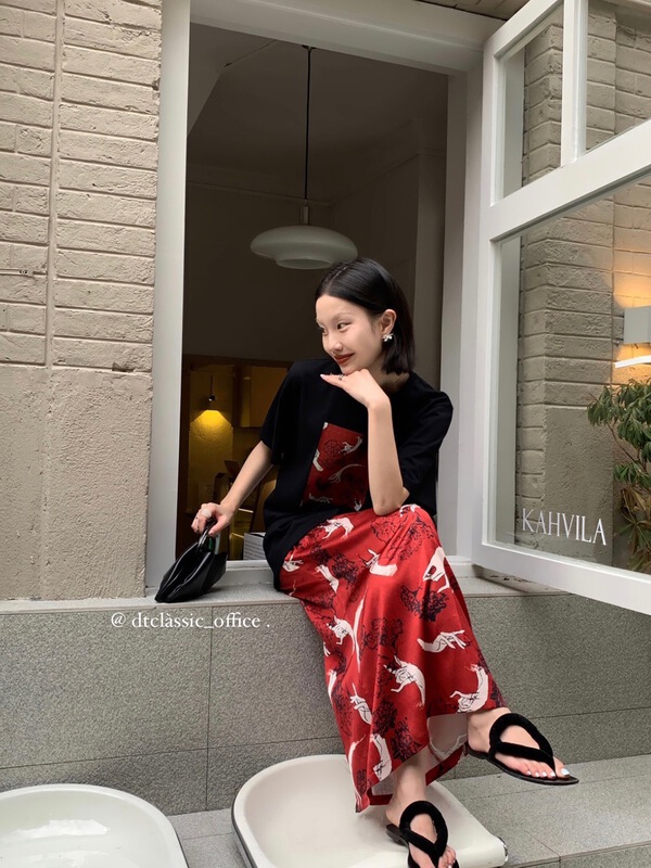 [DT class] design style printed skirt 4765\xyj