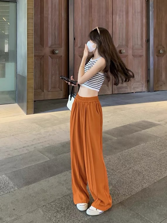 [w+] Korean pure color versatile casual pants 3282\wtt