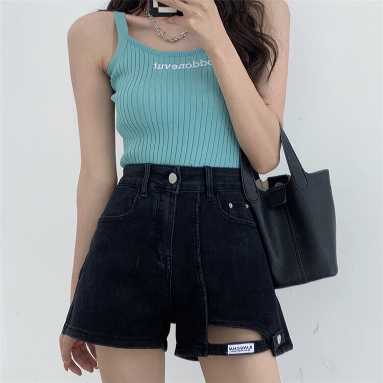 [x2 square] loose cut denim shorts ys1-8803\ll