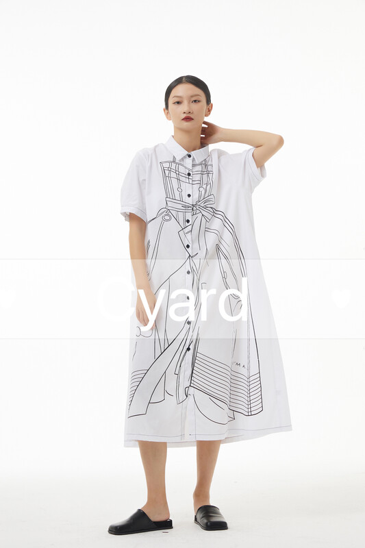 [cyard] cotton printed comfortable dress 90520\l