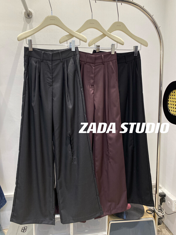 [Zada] personalized pants with cut-out legs and thin pants 3321\wtt