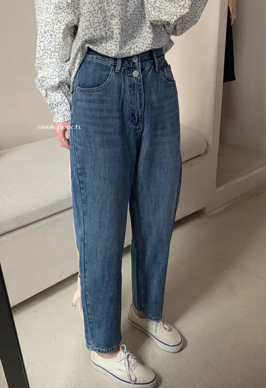 [seek peach] slim high waist comfortable jeans 20001\ll