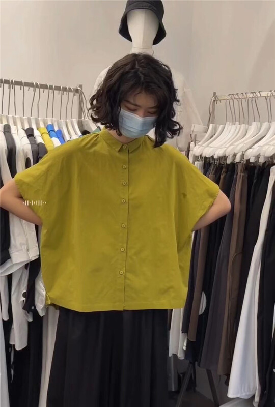 [three and two] casual simple large short sleeve shirt 67163\l