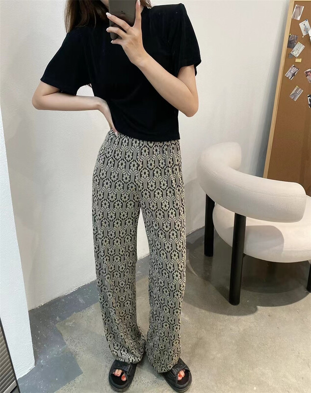 [modern 197] high waist comfortable Korean casual pants 7069\gyj