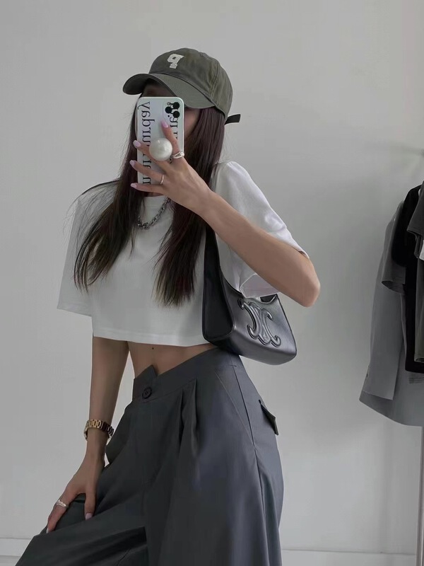 [Yan Zhen] simple and versatile slim short sleeve T-shirt 61922\pcz