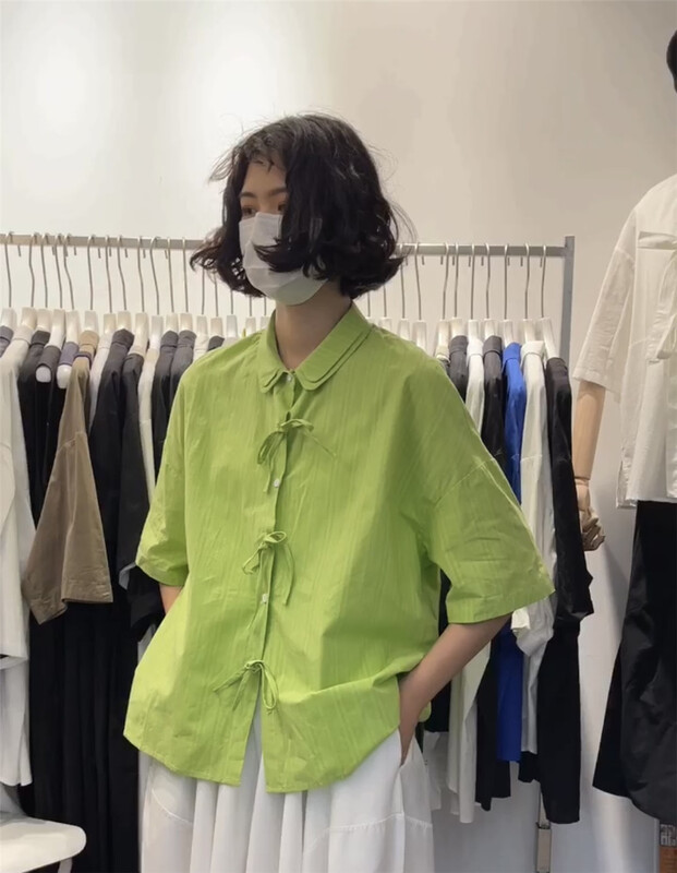 [three and two] double layer fashion single breasted comfortable shirt 99103\l