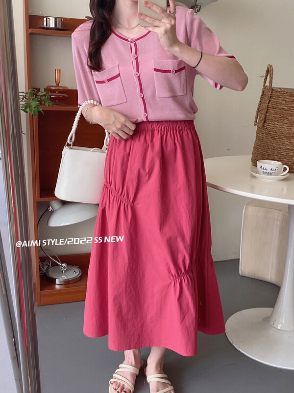 [aimistyle] Korean design pleated skirt 10882\hbx