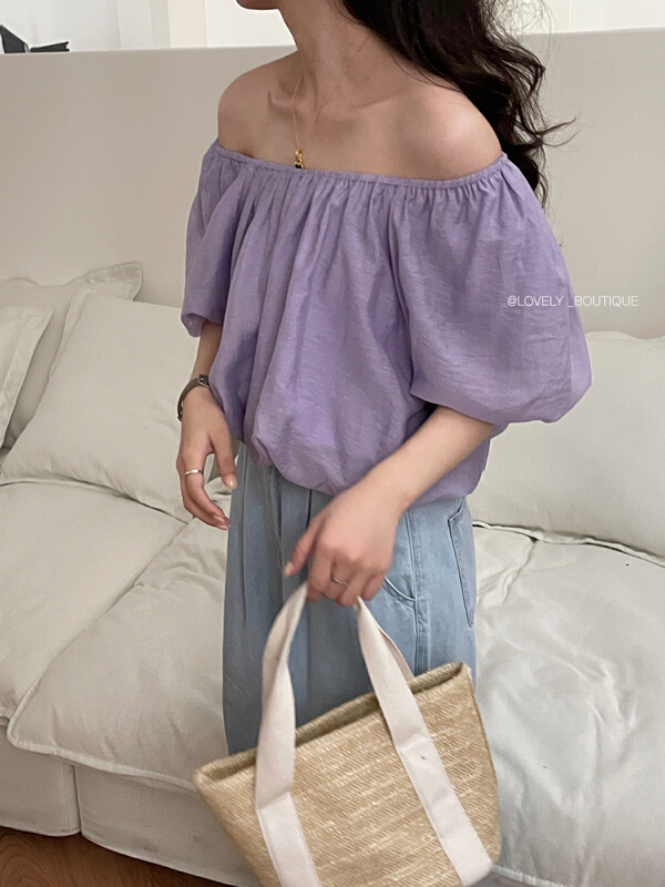 [love] simple, small and fresh two-piece one shoulder shirt s1569\hbx
