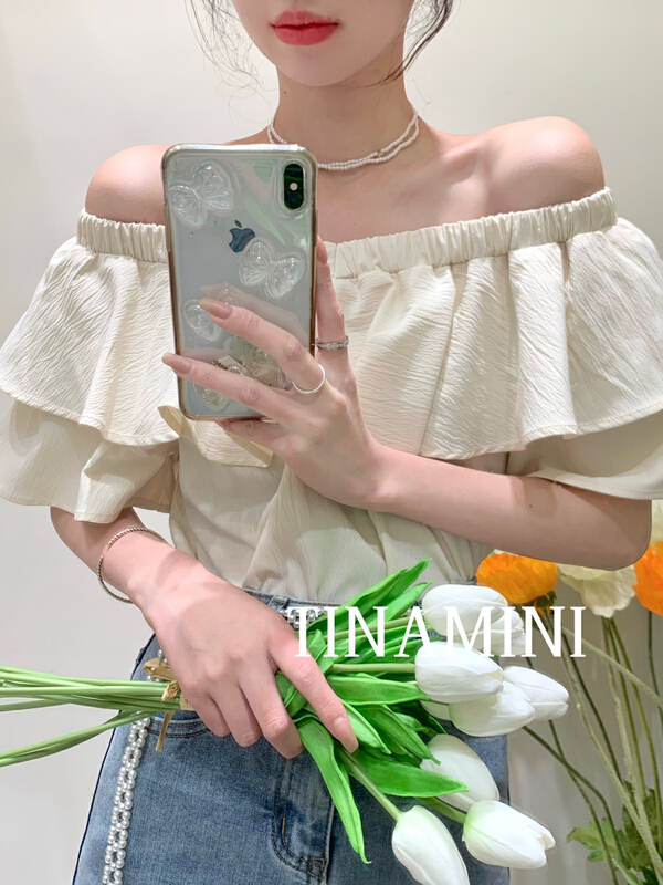 [tinamini] Korean version of versatile small shirt 6651-1\hjy