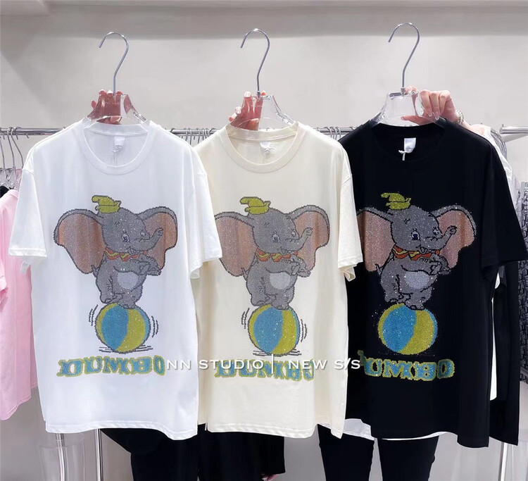 [NN] little flying elephant loose and versatile short sleeve T-shirt 9625\xyy