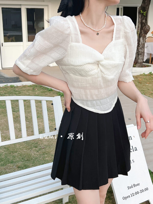 New in early summer! [Lumi] gentle aging, loose and slim shirt 82270-1\ll