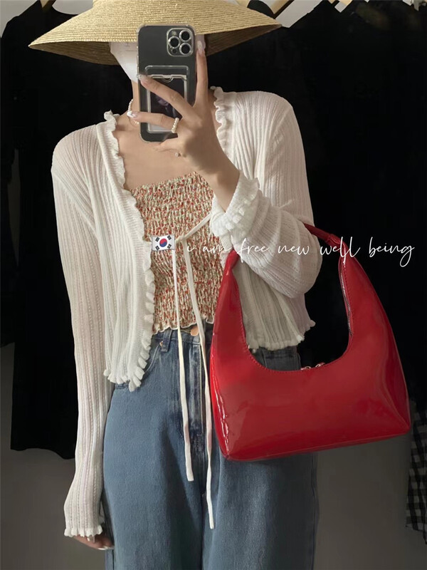 [free studio] Han Shu sun protection knitted cardigan (excluding vest) 2217\hjy