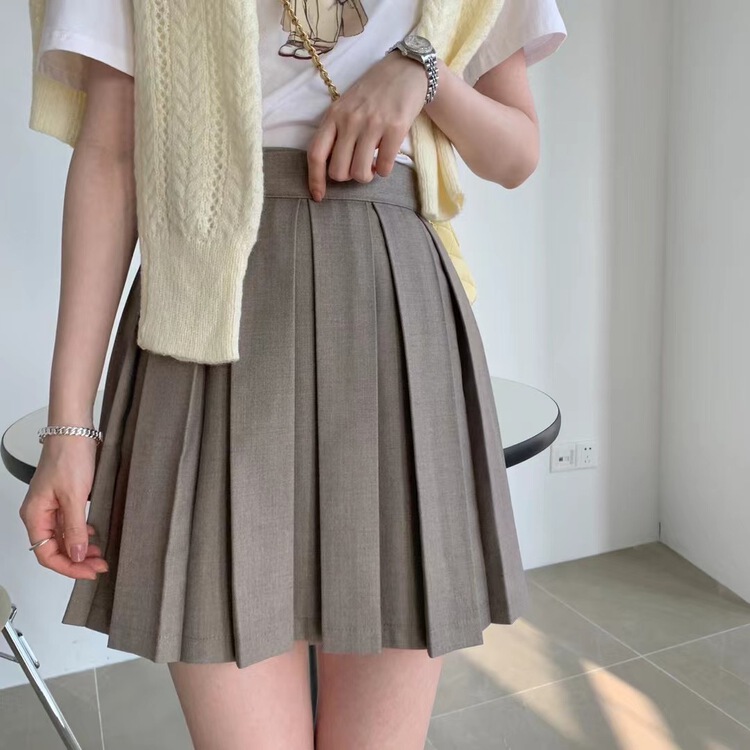 Original price 55.27! New year in early spring! [ainnstory] Korean version of versatile fashion pleated skirt (only selling skirt) 671\hbx