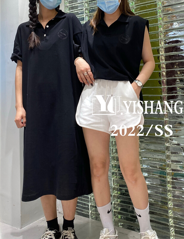 [Yishang & Yiyou] Korean loose retro letter dress 6360\lsw