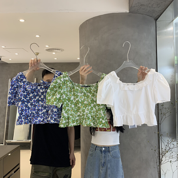 [in.choose u] floral short sweet shirt 66271\cqw