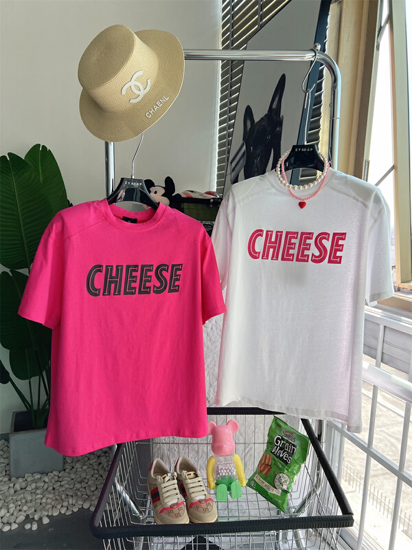 [ZY] letter round neck Korean Short Sleeve T-shirt ys2-783\pcz
