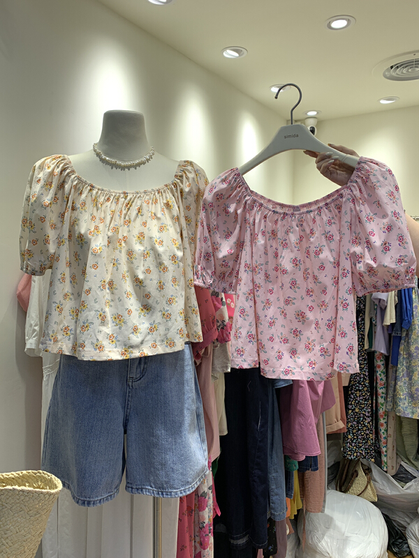 [simida/doroe] printed Korean versatile shirt 10736\zxl