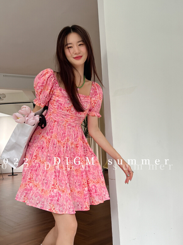 [digm] Korean floral thin dress 1012\jhy
