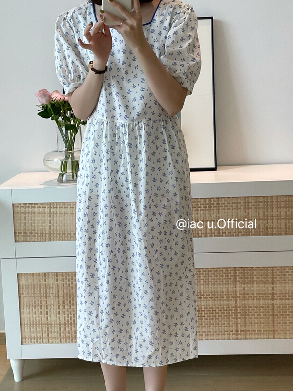 [IAC studio] Korean floral lady dress 9070\lsw