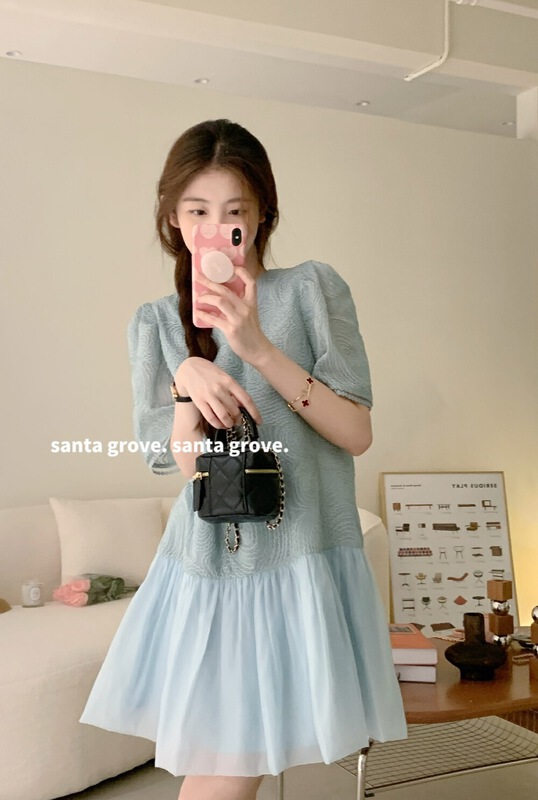 [sway] casual simple Tencel Crochet Dress 960\xyy