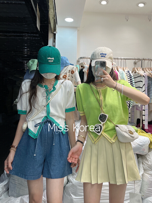 [Miss Korea] color blocked crew neck comfortable t-shirt 6202\hbx
