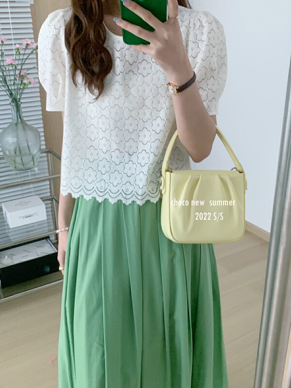 [choco] Hanfeng small fresh hollow out flower shirt 8303\hbx