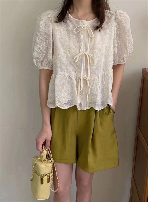 [sway] embroidery heavy craft lace blouse 816\xyy