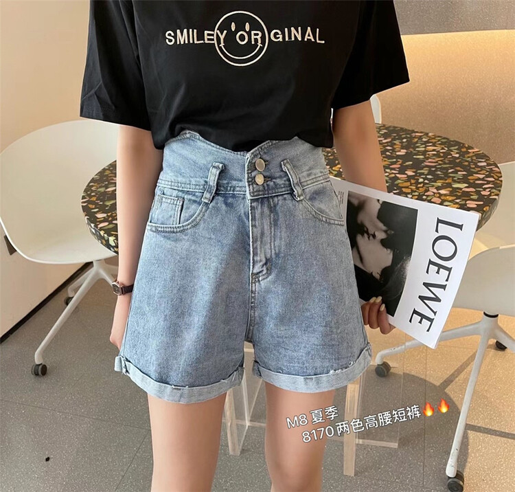 New year in early spring! [M8 denim] retro personalized versatile fashion denim shorts j8170-2\lsl