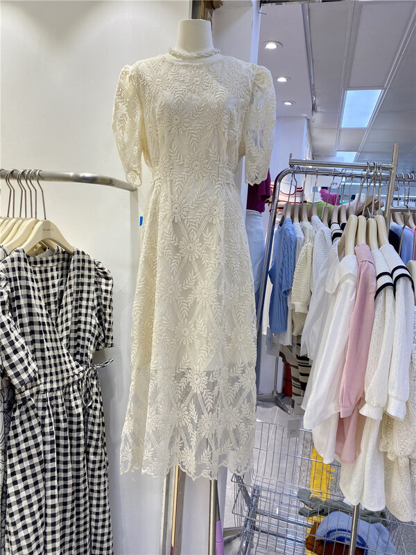 In early summer! [sunny] elegant feminine lace dress 1918\hjy