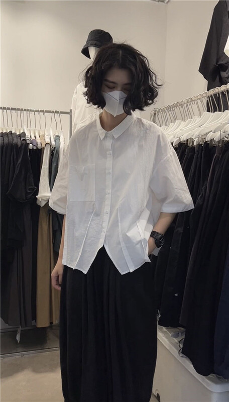 [three and two] loose and simple single breasted shirt 99075\l