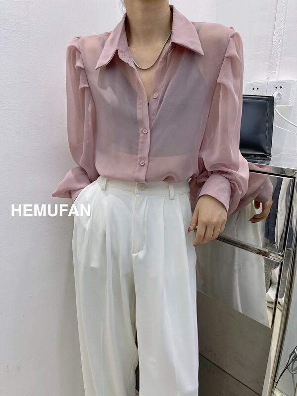 In early summer! [hemufan hemufan] temperament commuter versatile shirt 3662\l