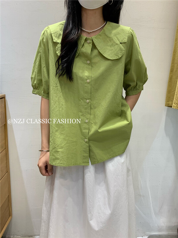 [NZJ] single breasted simple shirt 820118\l
