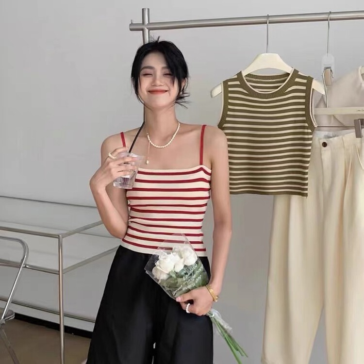[jeans] Korean stripe fashion vest / suspender e236\lsw
