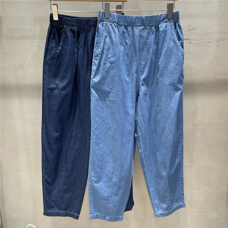 [fabric] loose, simple and versatile casual jeans 862019\l